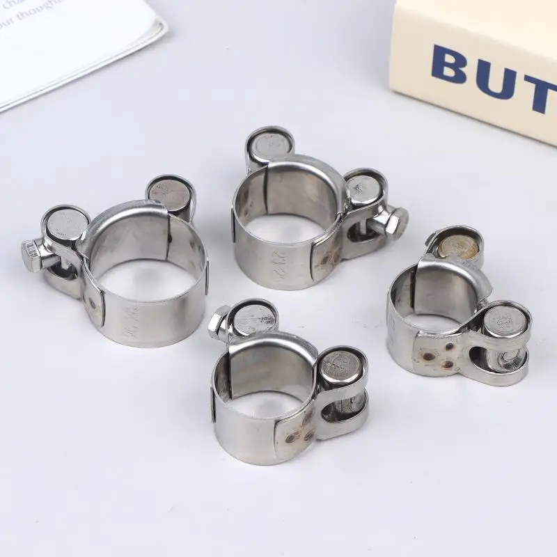 2PCS European Style Hose Clamp Exhaust Circular Air Water Pipe Clip Sealing Stainless Steel Strengthens Welding Repair Tool view 3