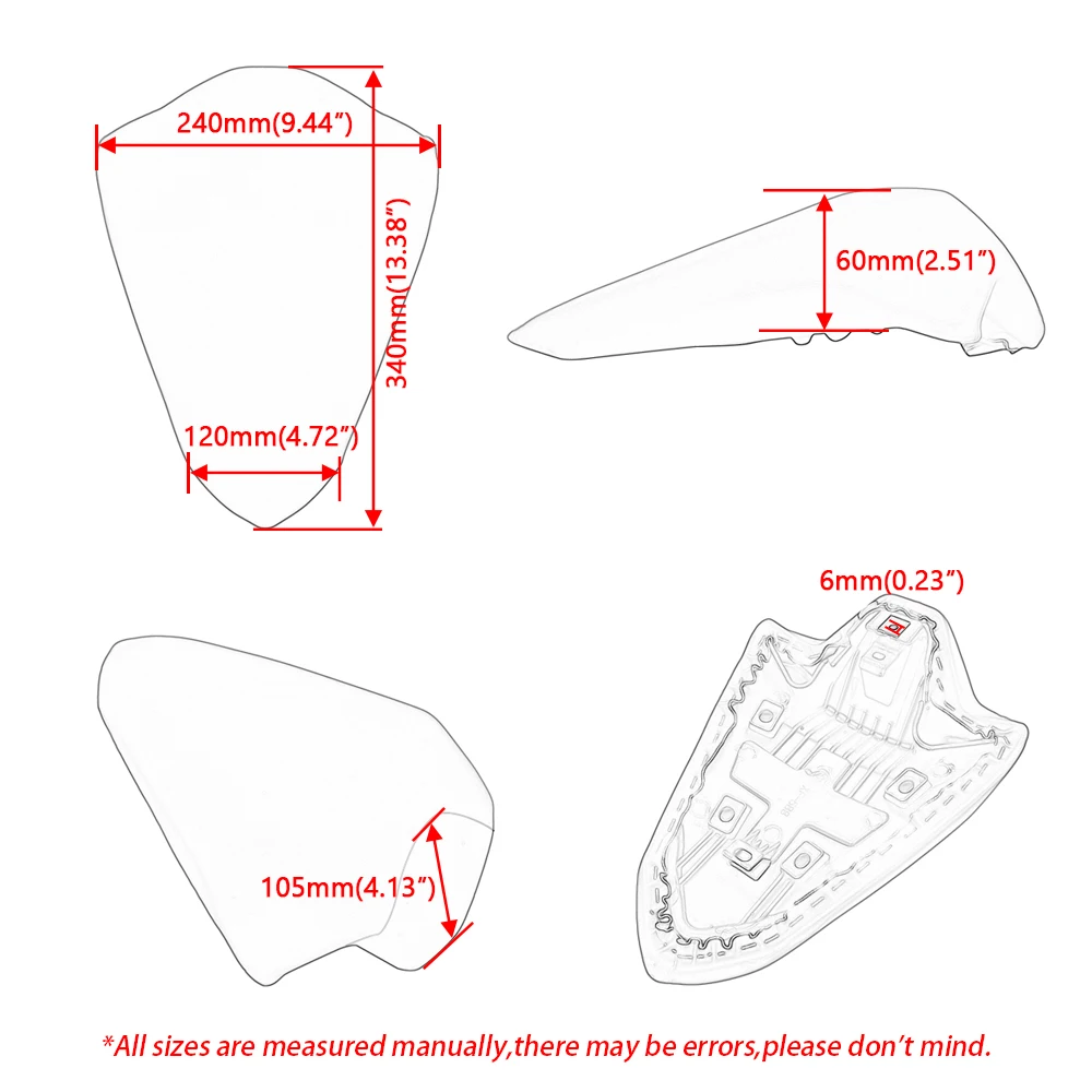 Motorcycle Accessories Fit For Ducati Panigale 1100 V4 V4S 2018 2019 2020 - 2022 Rear Passenger Seat Pillion Cushioned Seats
