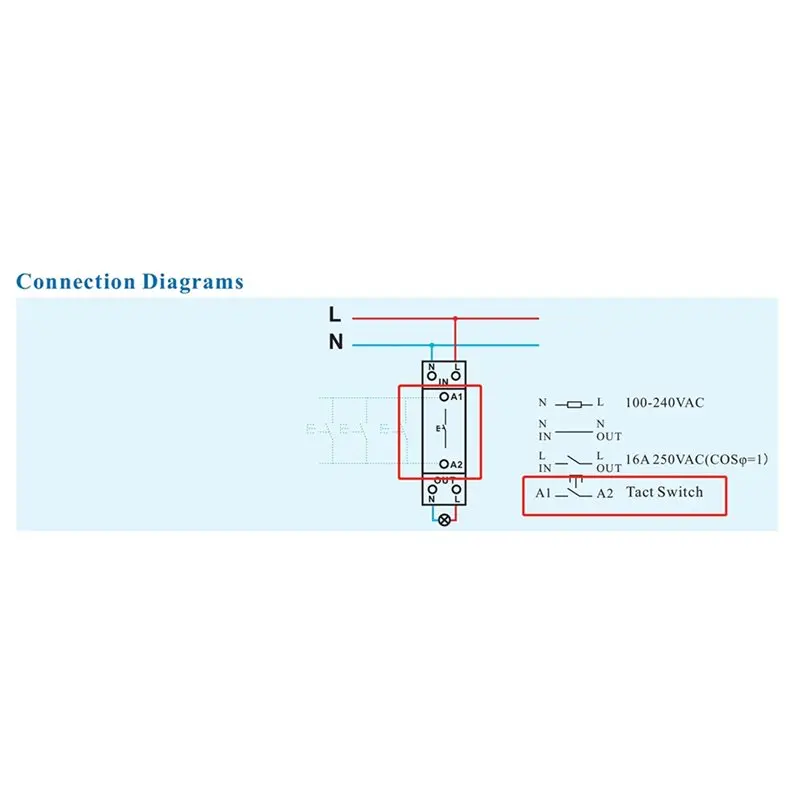 B50B Tuya ZigBee Smart for Energy Meter Timer Switch, 20A Din Rail Relay Circuit Breaker Works with Alexa for Google Home