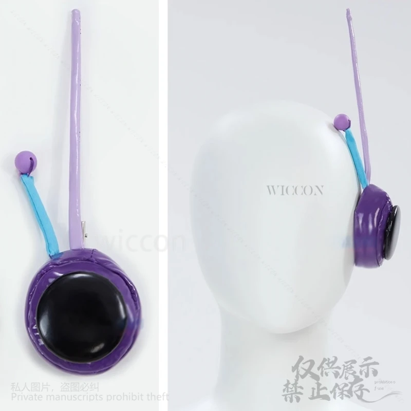 エッグヘッドアイランドコスプレ衣装,アニメ,ロビンリス波アクセサリー,革のヘッドフォンの装飾,ハロウィーンのピース