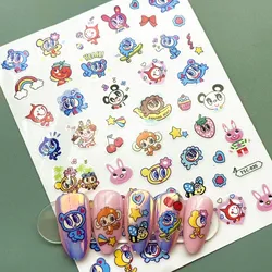 new cute Blue Angle Nail slider anime age 3d Nail sticker Nails products for nails TSC-035