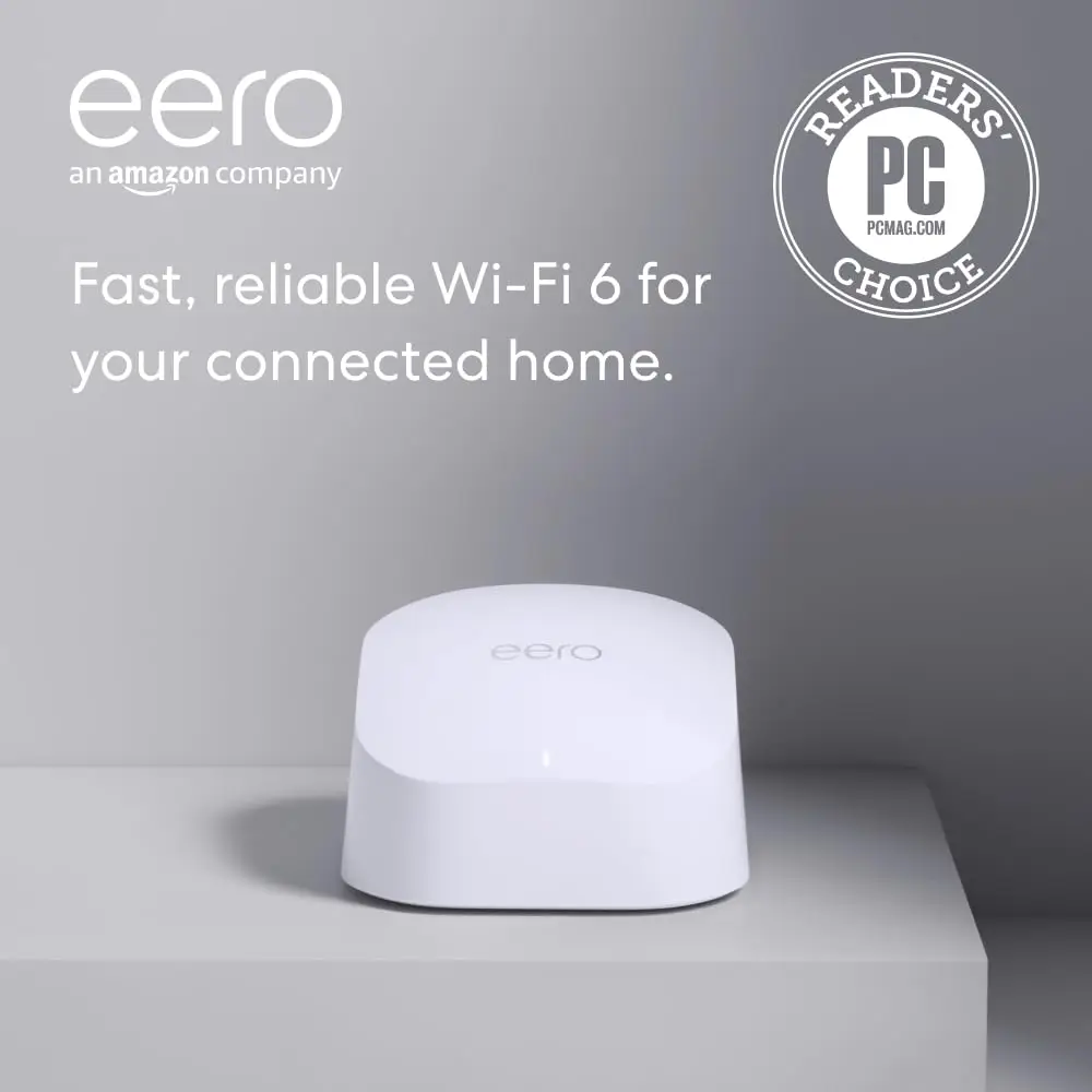 

WiFi 6 Mesh Router: 900 Mbps, 1500 sq. ft., 75+ Devices, 1-Pack