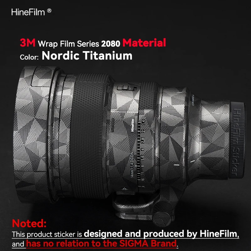 Hinefilm-Schutzfolie für Sigma 14 F1.4 FE / L Objektiv, Dekorfolie 14F1.4, Objektivhülle für Sigma 14mm F1.4 DG DN Art Objektiv, Schutzfolie – Detail 18