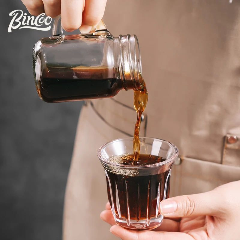 Bincoo Wadah Kopi Kaca Tangki Tertutup Tabung Tertutup Vakum untuk Biji Kopi, Teh, Wadah Penyimpanan Dapur