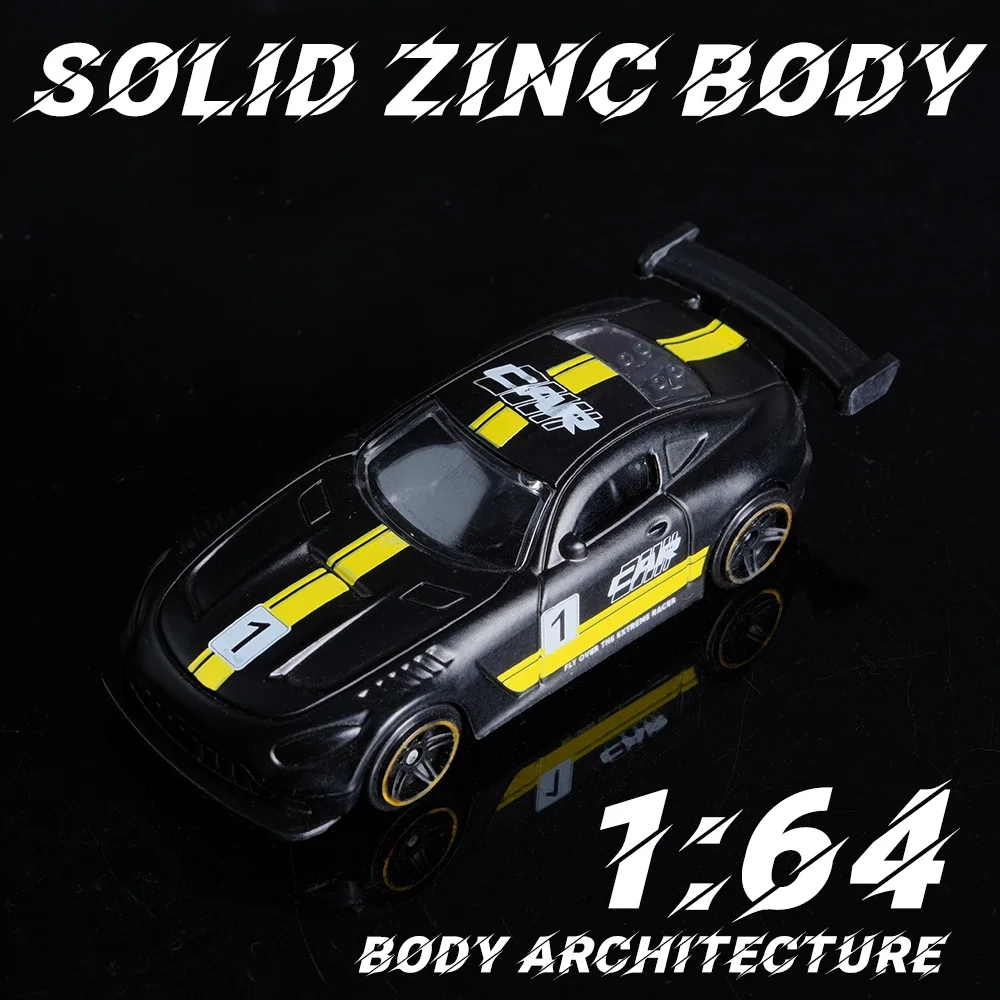 Voertuigen van metaallegering, autobeeldjes en -modellen, autospeelgoed op schaal 1/64, speelgoedauto's voor jongens van 6-12 jaar.