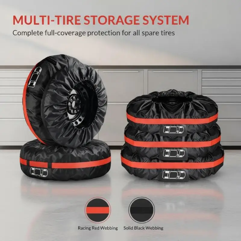 1Pc Universal Car Spare Tire Covers Case Auto Wheel Tires Storage Bags 190T Polyester Taffeta Dust-proof Protector Car Styling
