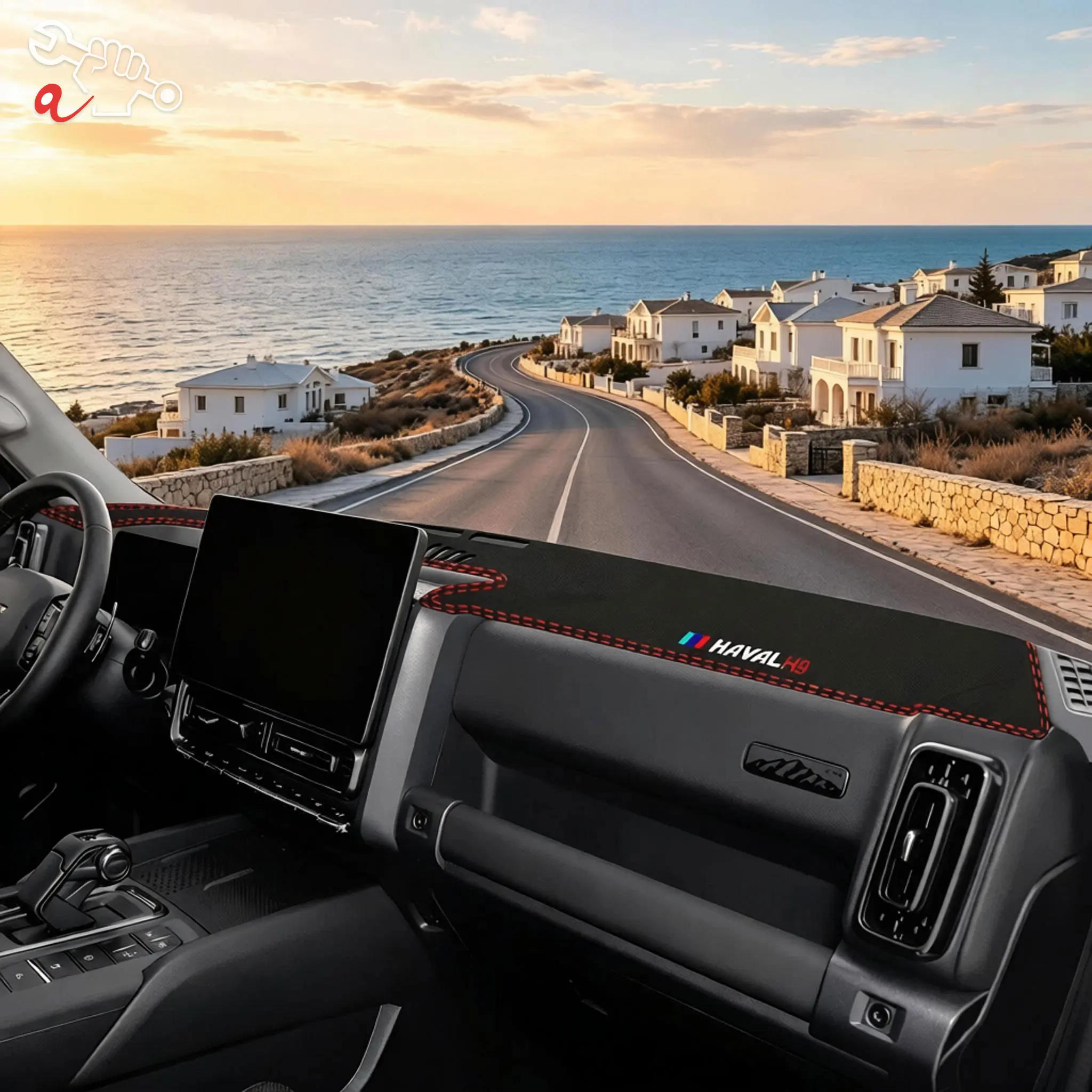 Custom Fit Car Dashboard Mat For Haval H9 2015-2026 Anti-Glare Sun Protection Heat Resistant Center Console Pad Waterproof