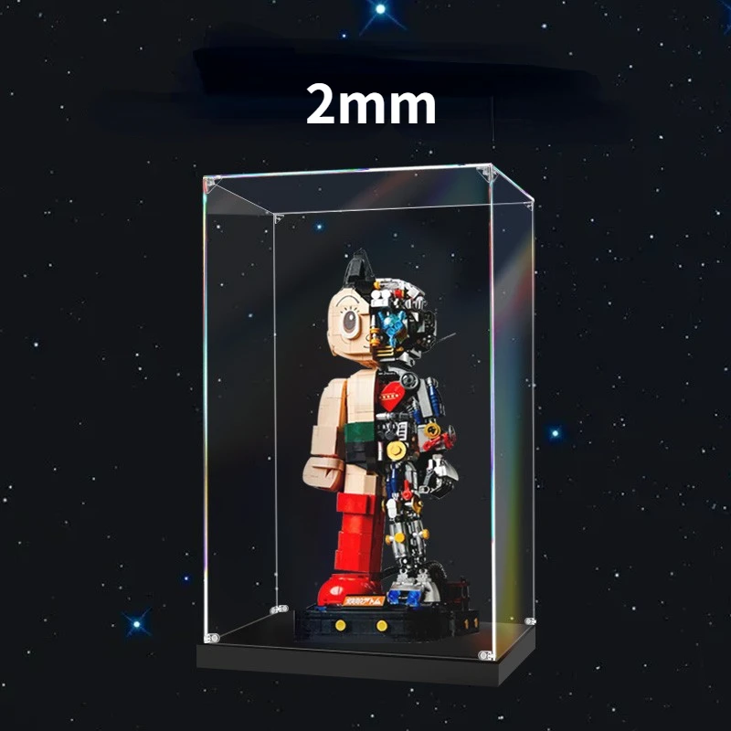 

2mm 3mm Thick Display Case For 86203 Astro Boy Building Blocks Set NOT Include the Model Bricks DIY Toys For Children