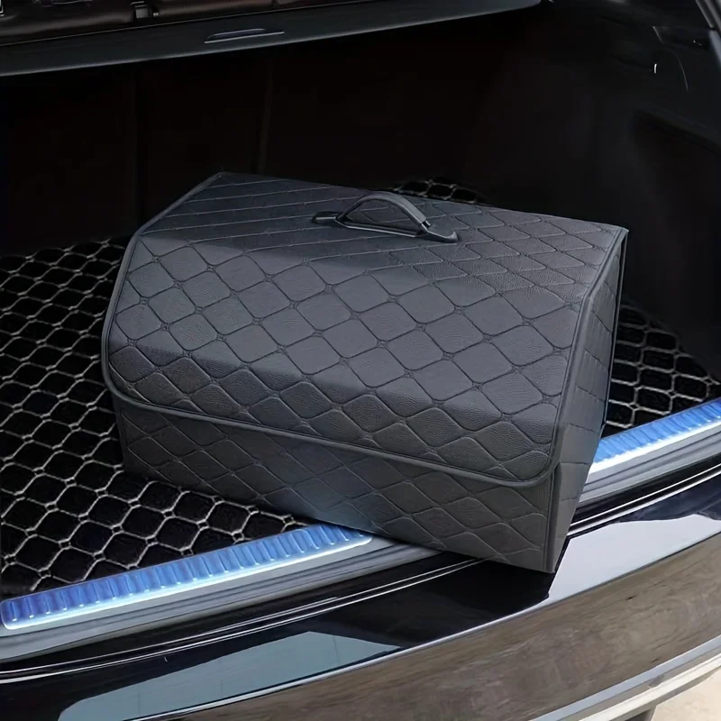 1Pc Car Trunk Organizer Box Large Capacity Auto Multiuse Tools Storage Bag Stowing Tidying Folding For Car Storage Accessories