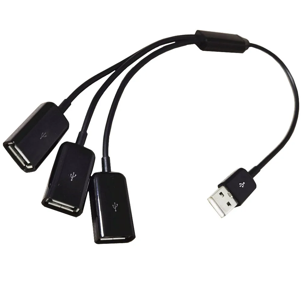 USB 2.1a Stecker auf 2/2,0 Dual USB eine Buchse y Splitter Hub Adapter 30cm Kabel