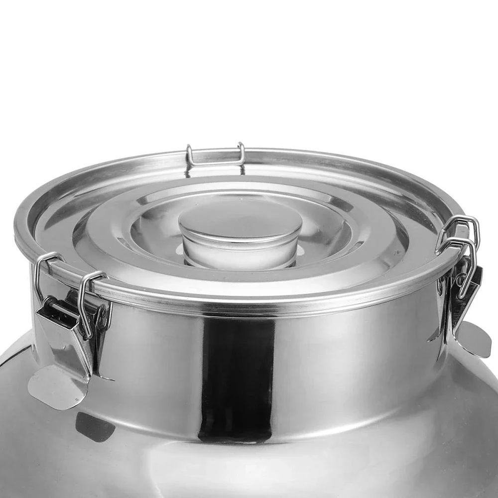 304 Stainless Steel Fermentation Barrel Wine Fermented Beer Milk Barrel Sealing Canister Kitchen High Quality Barrel Pot