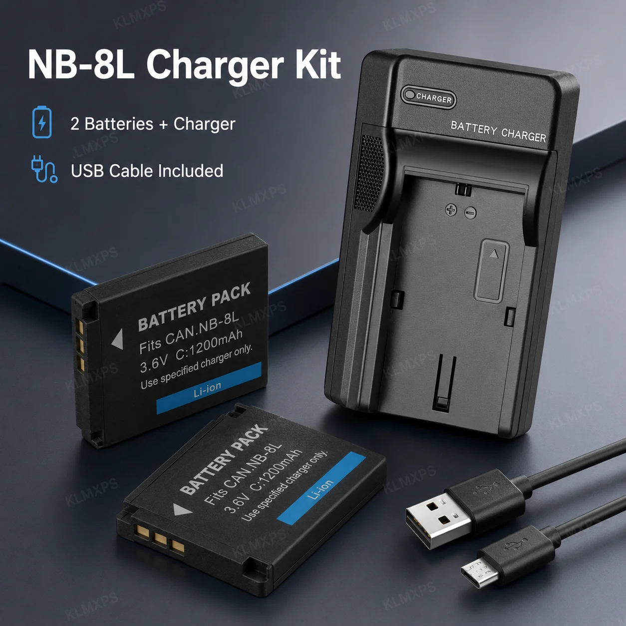 Digital Camera Accessories NB 8L NB8L Battery & Charger 3.7V 1200mAh for Canon PowerShot A Series Cameras