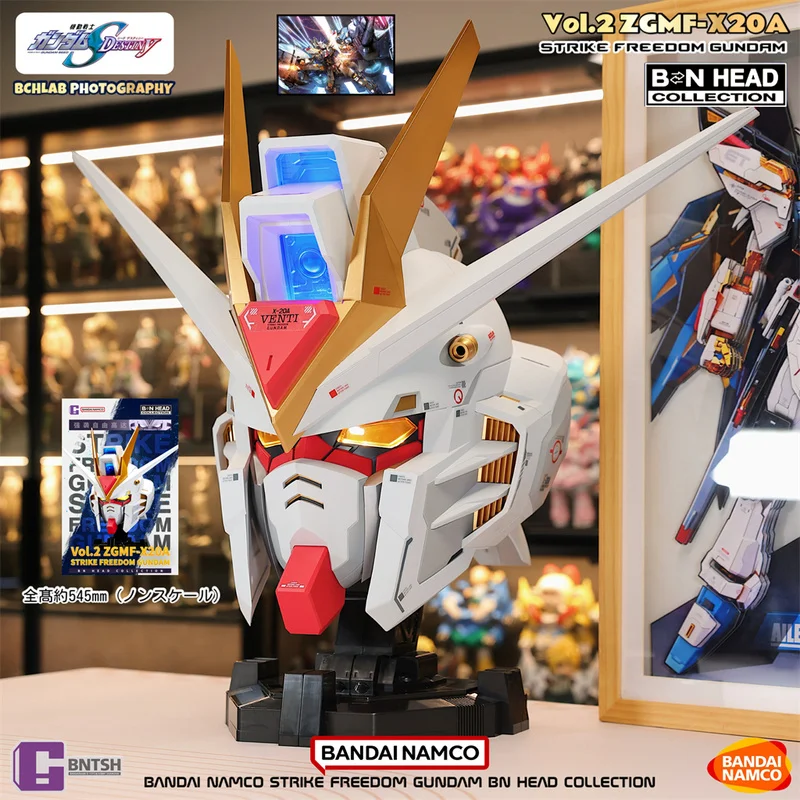 バンダイオリジナル Bn ヘッドコレクション Vol.2 ストライクフリーダムガンダムアニメアクションフィギュア組立モデルおもちゃ誕生日ギフト男の子向け