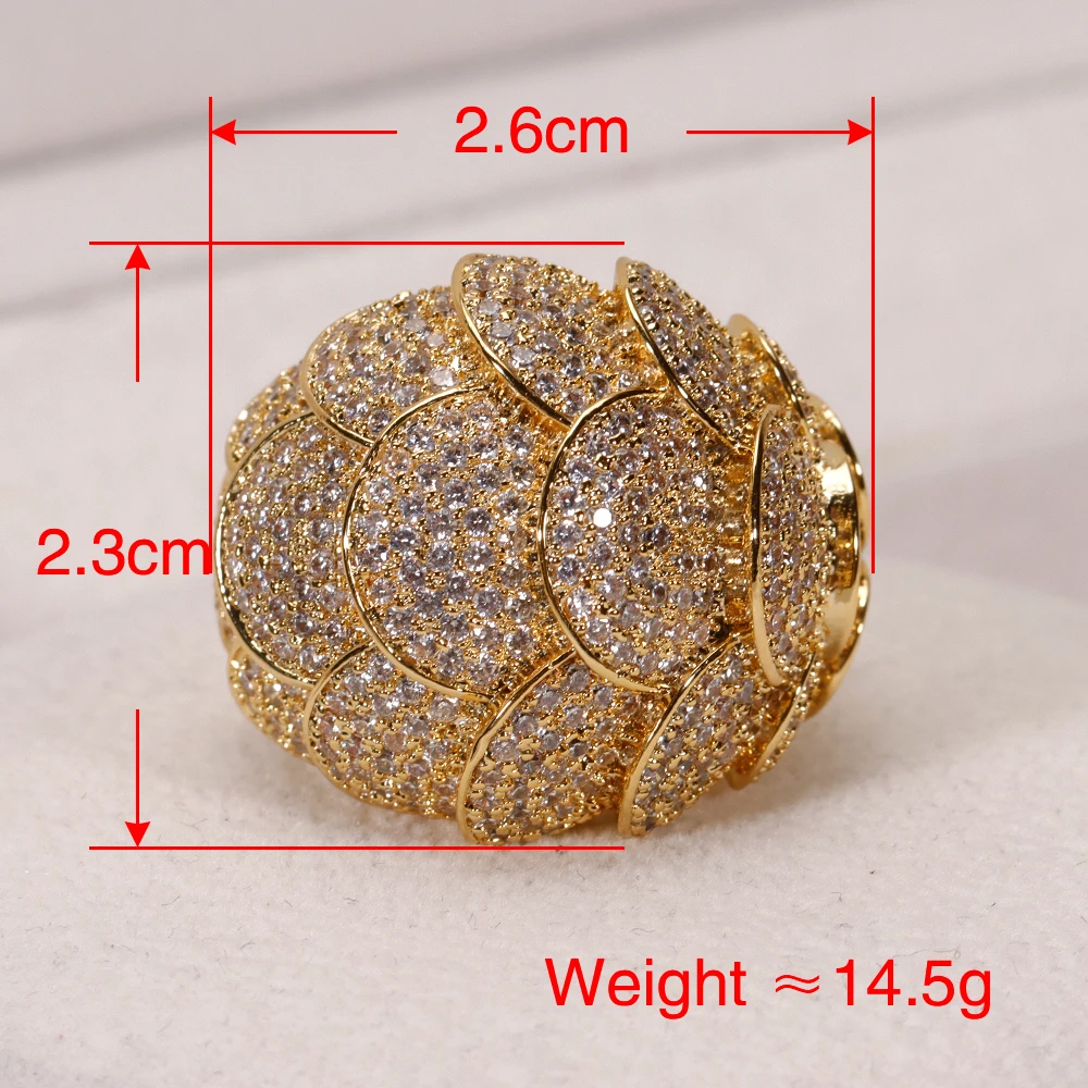 Bride Talk New luxury Wedding Band Ring High Quality AAA+ Cubic Zirconia Romantic and Shiny For Women Wedding Party Gift