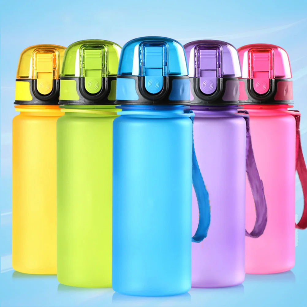 

400Ml Portable Sports Water Bottle Leakproof Plastic Cup With Filter For Running Yoga Biking Outdoor Durable Lightweight