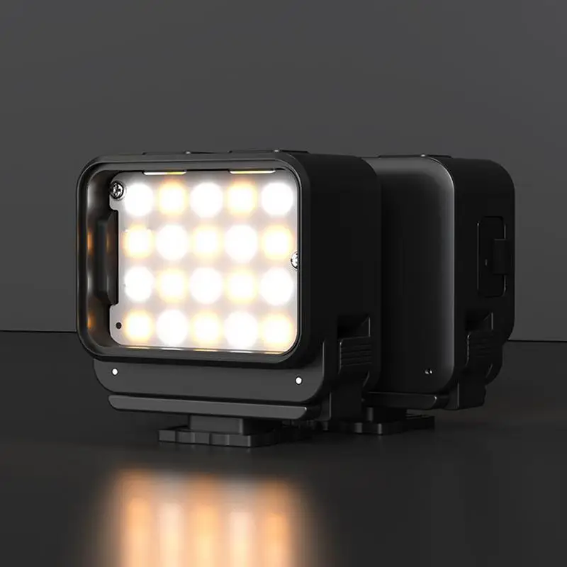 Vlogging Light Led Action Camera Video Light Portable Lamp with Clip for Recording Streaming Studio Makeup Selfie Filming Photo