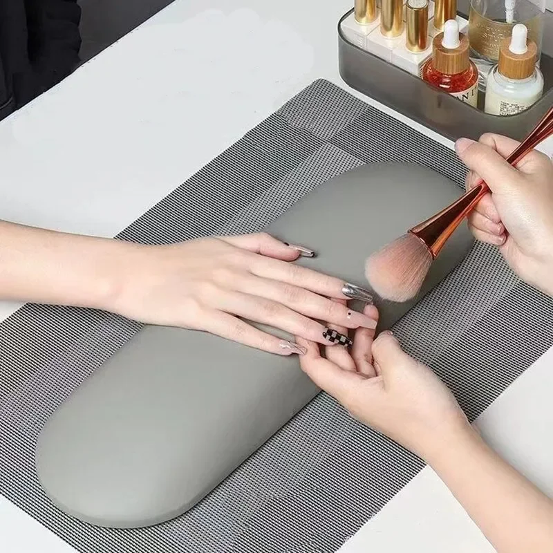 Simple Nail Hand Pillow Professional Tool Nail-Shop Leather Anti-Fouling Solid Color Non-Slip Wear-Resistant Soft Hand-Pads