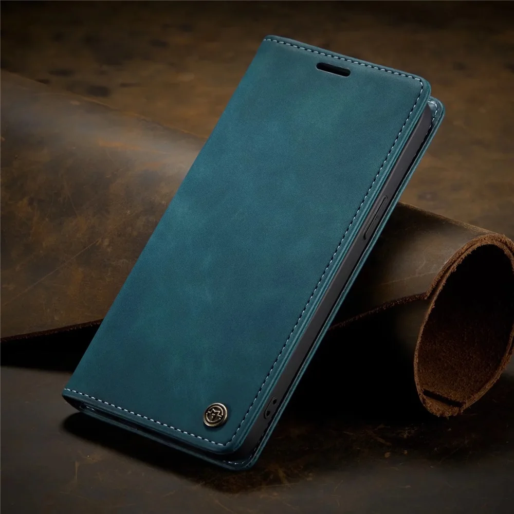 Mat lederen flip cover voor iPhone 11 12 13 14 15 16e 17 Pro Max Mini Air Wallet Case XR XS 8 7 5S SE 2020 2022 Magnetische Retro