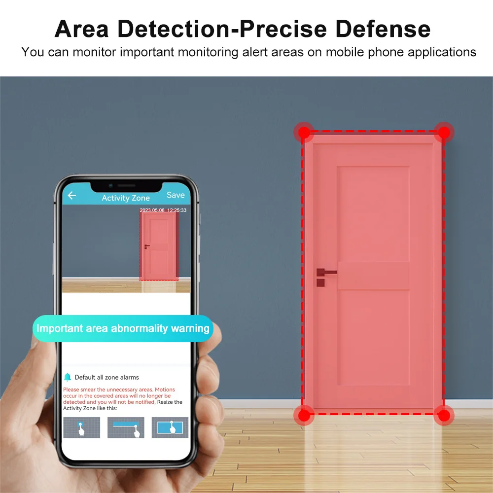 3MP 4X Zoom Smart WiFi Camera 1080P Auto Tracking Home Indoor Security Full Color Night Vision Motion Detection Surveillance Cam