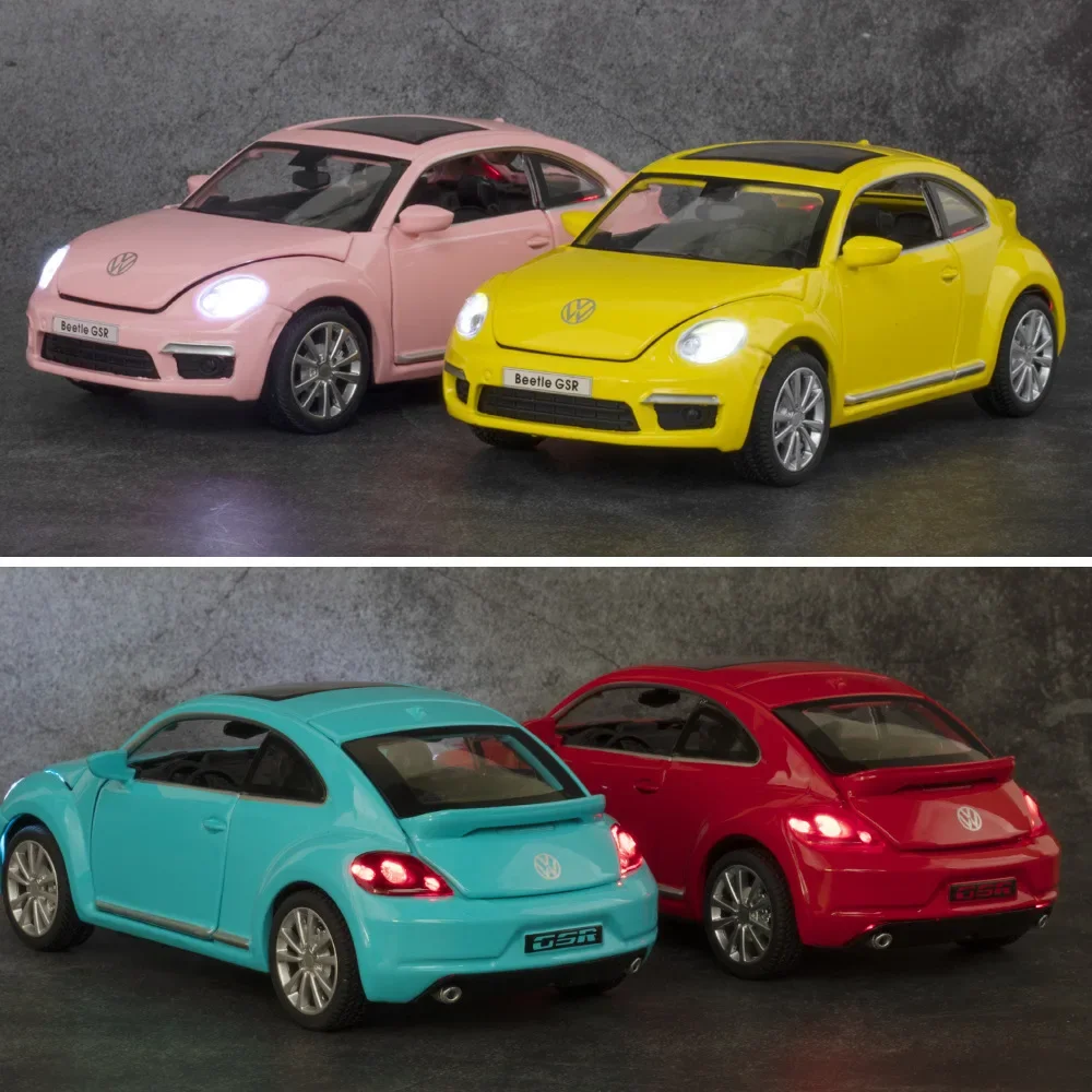 1:32 VOLKSWAGEN Beetle GSR High Simulation Diecast Car Metal Alloy Model Car Children\'s toys collection gifts A134