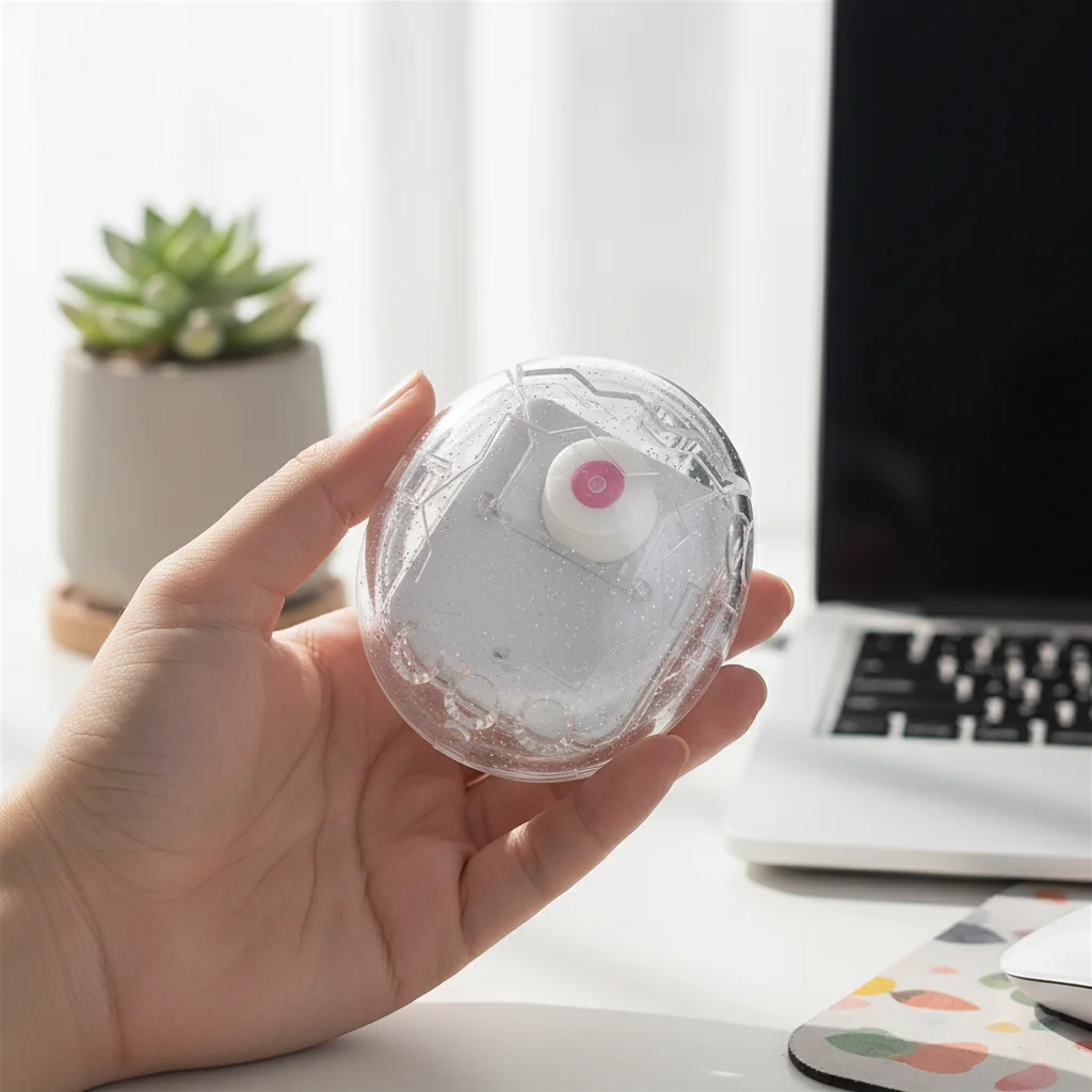 Hard Acrylic Protective Cover Clear With A Random Rotating Cap Decorative Cover Protective Shell for Tamagotchi Paradise