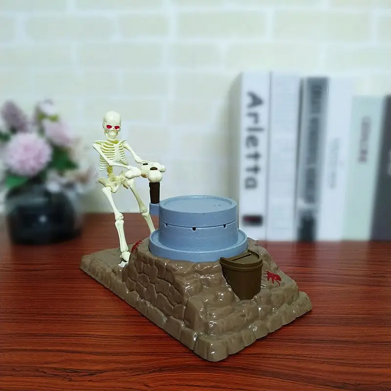 พลาสติกสร้างสรรค์ Skull สไตล์ Little Ghost Light เพลงเงินเก็บของขวัญฮาโลวีนเหรียญเก็บเงินกล่อง ZD287