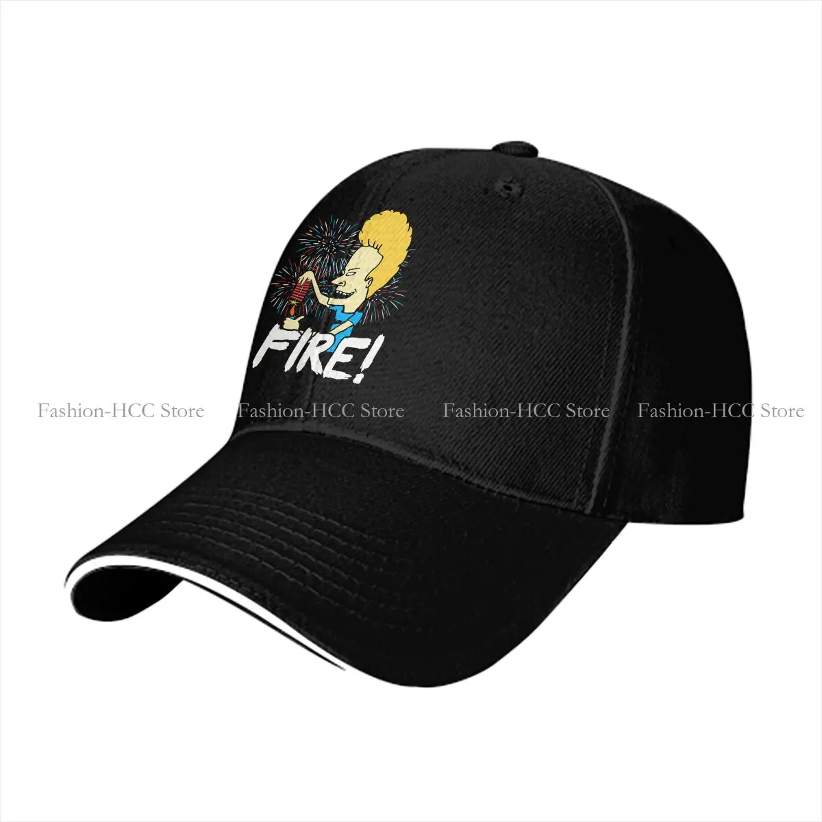 Pure Color Dad Hats Fire 4Th Of July Hat Sun Visor Baseball Caps Beavis And Butt Head Peaked Cap