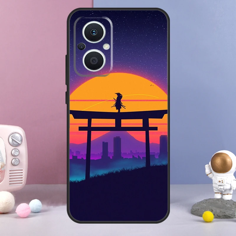 Synthwave 80's Retro Neon vaporwave Case For OPPO Find X3 Neo X2 Lite X5 X6 Pro OPPO Reno 10 8 8T 5Z 2Z 4Z 4 5 6 7 Lite Coque