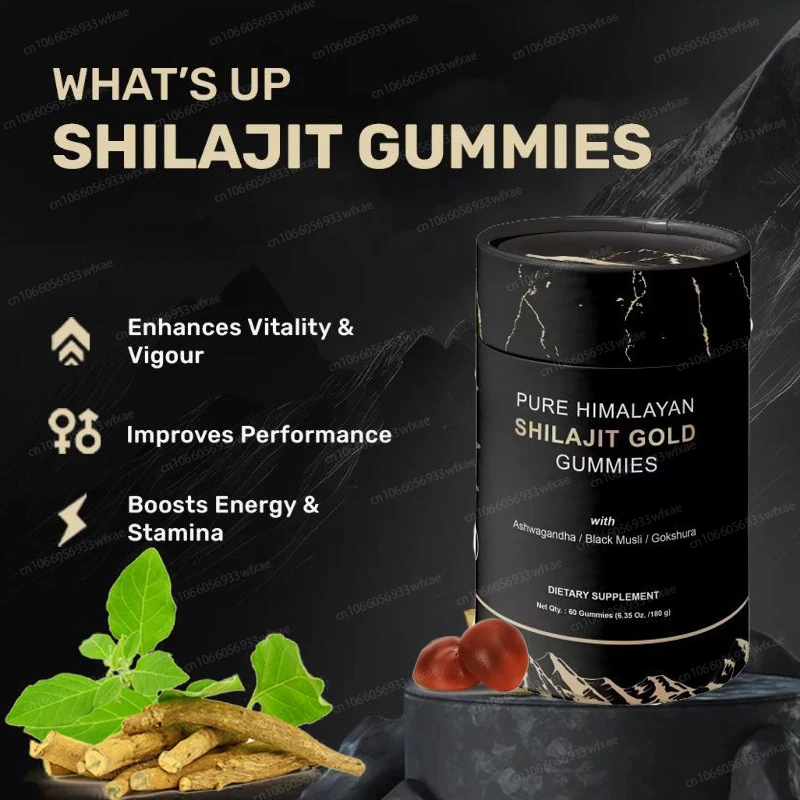 

Органические жевательные конфеты Shilajit с 85-летическими минералами, полная тазовая кислота, улучшение энергии при увеличении настроения для мужчин и женщин