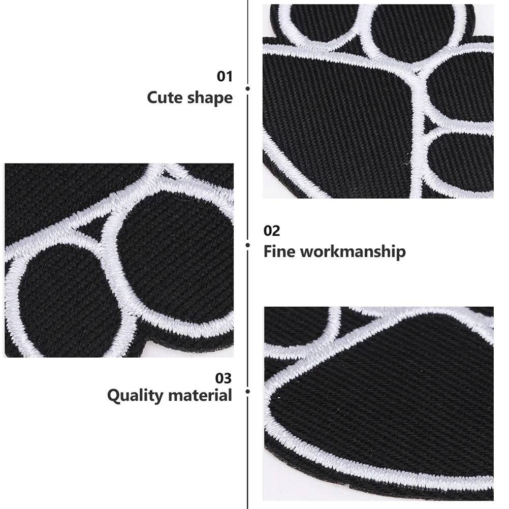 بقع مطرزة لملابس الأطفال ، ملصقات لمخالبي الكلاب ، ملاءات حديدية ، إكسسوارات ملابس ، مزينة ، 10 *