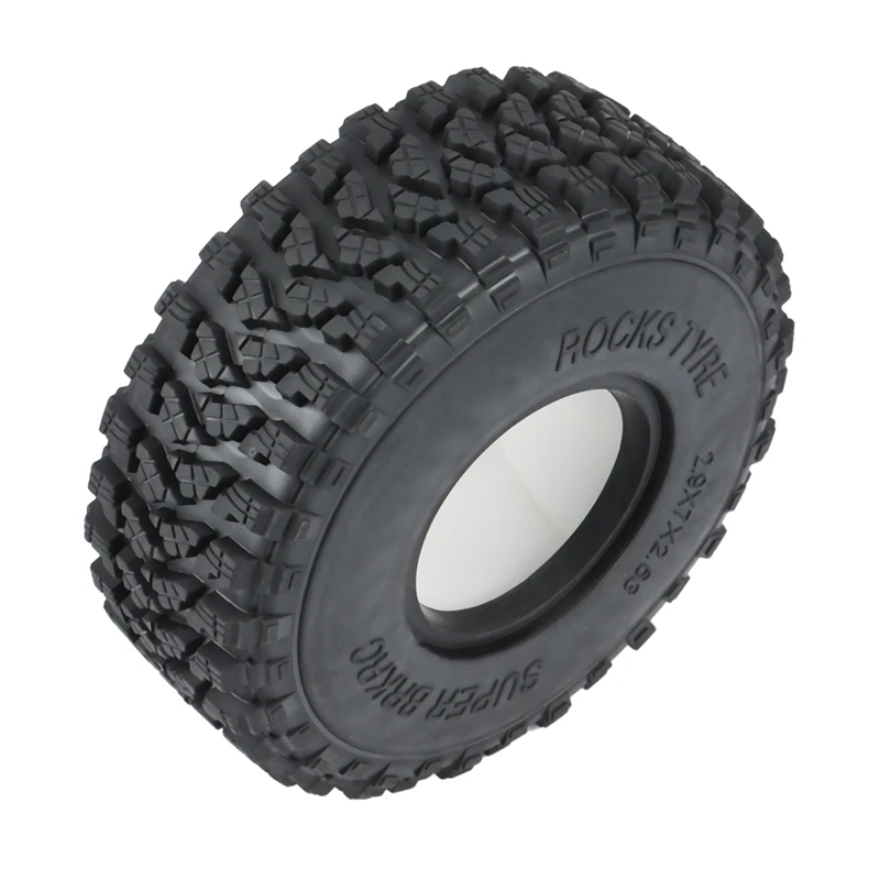 4PCS 180X67mm 2.9 Inch All Terrain Rubber Tyres Wheel Tire For 1/6 RC Crawler Car Axial SCX6 AXI05000 Upgrade Parts