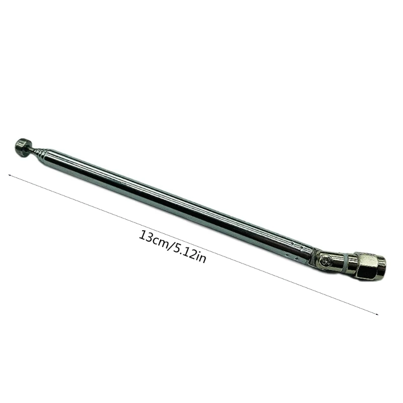 เครื่องรับสเตอริโอ Telescopic เสาอากาศวิทยุ SMA ตัวเชื่อมต่อชายวิทยุเปลี่ยนเสาอากาศสากลสำหรับ LimeSDR HackRF Dropship