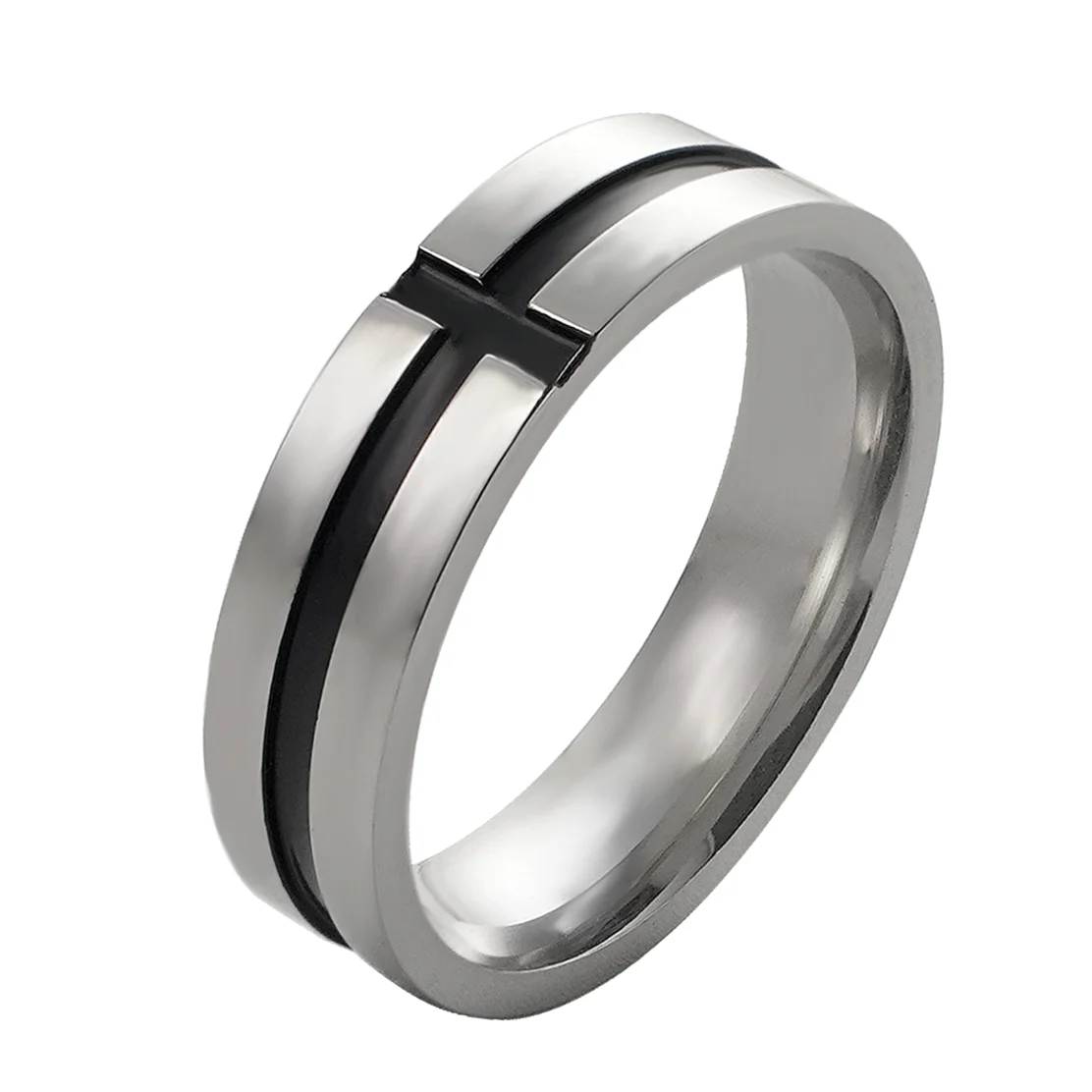Viking Rune Stainless Steel Rings For Men Retro Cross No Fading Jewelry Accessories Party Gift