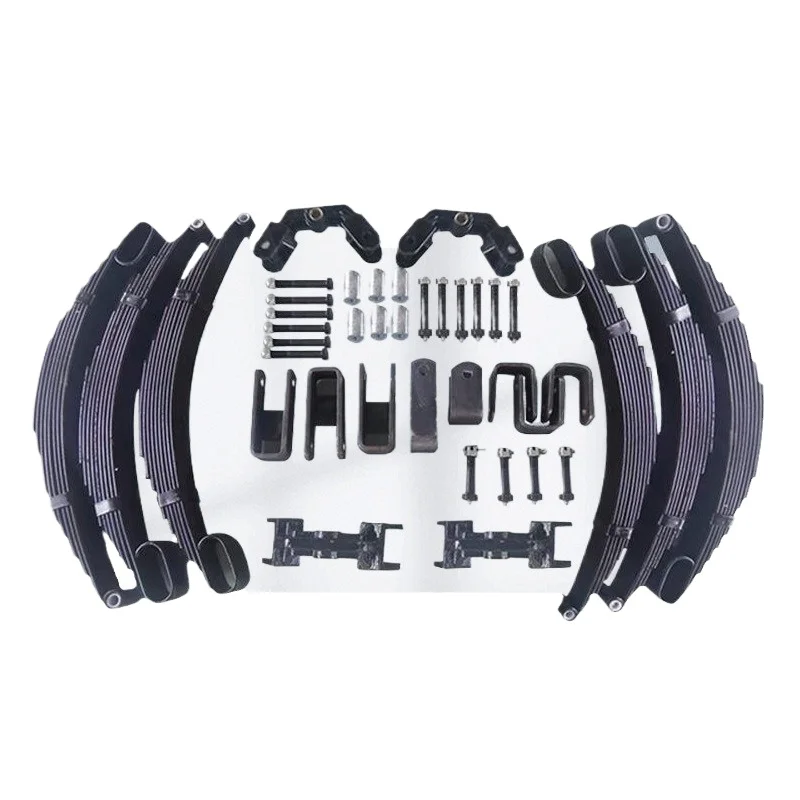 Retrofit trailer leaf springs with chassis accessories, connector lugs y