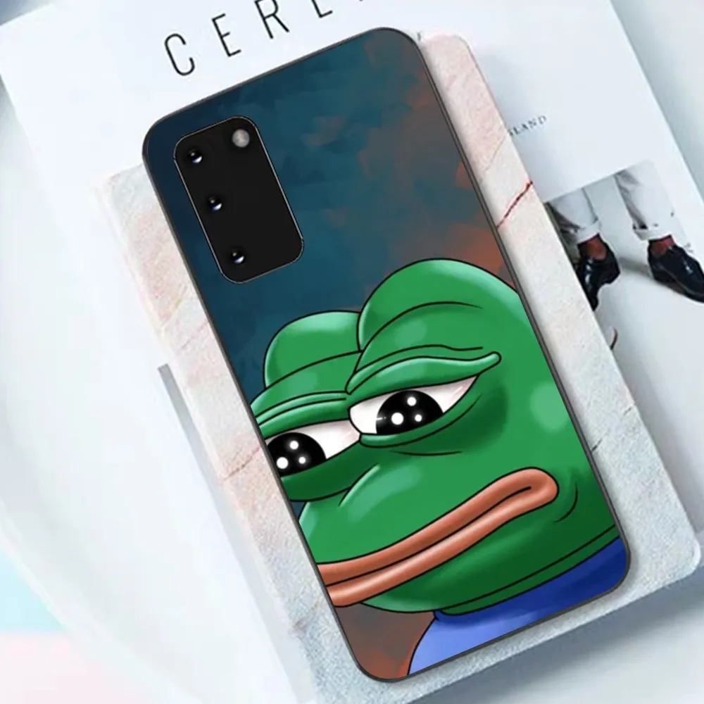 Funny F-Frog Sad P-Pepe Phone Case For Samsung S 9 10 20 21 22 23 30 23 24 Plus Lite Ultra FE S10lite Fundas