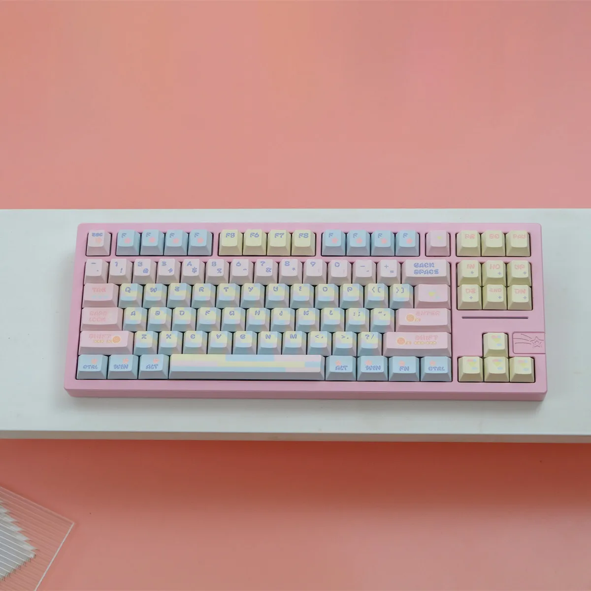 

151 клавиш, колпачки для клавиш в стиле пэчворк, конфетные колпачки для ключей из сублимации PBT, колпачки для клавиш с вишневым профилем для механической клавиатуры MX 2,25U 2,75U, ISO Enter