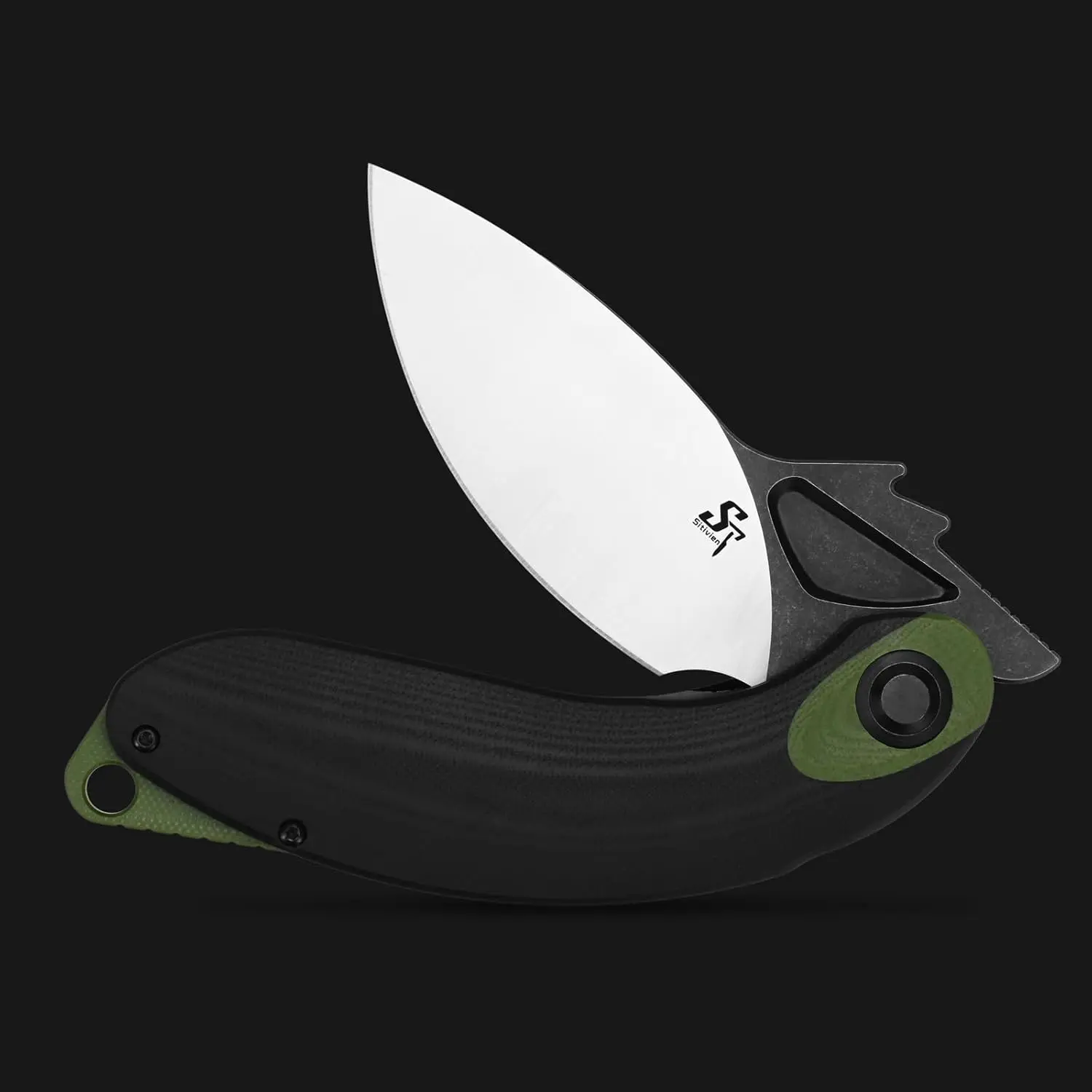 Hot sales Sitivien ST163 Pocket Folding Knife AUS-10 Steel Blade G10 Handle Folding Hiking Hunting Knife for Working Camping EDC