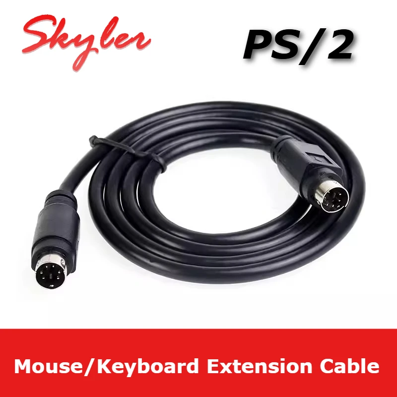 PS/2 PS2 Adapter Pure Copper Extension Cord Mouse Keyboard Connector Cable Round Male to Male to Female 6 Pin MD6 Pin Extender