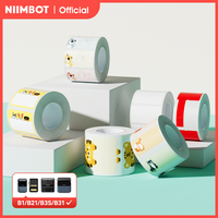 NIIMBOT 1 Roll Waterproof Sticker Cable Labels Self-adhesive Tag for B21 B3S B1 B31 Commercia Smart Portable Printer Label Maker