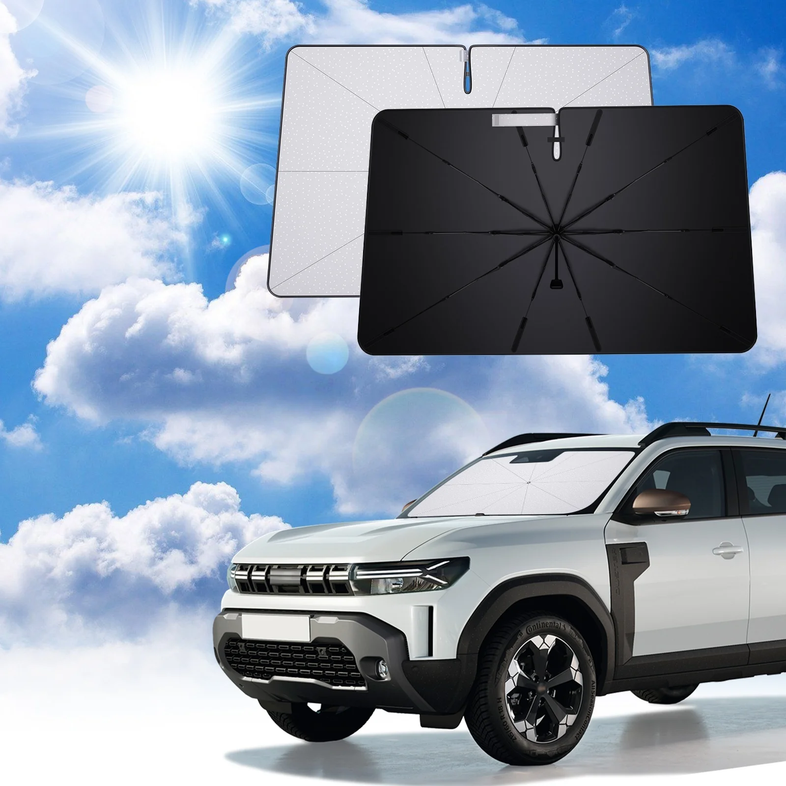 

Солнцезащитные козырьки на лобовое стекло для Dacia Duster 2 Duster 3 2018-2024 2025 автомобильный интерьер Dacia Duster 2025 аксессуары