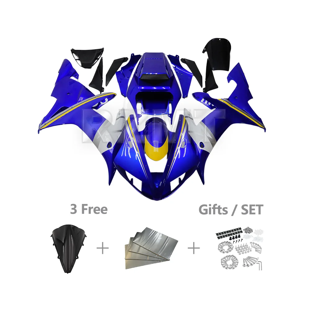 

Motorcycle Fairing Kit For YAMAHA R1 2002-2003 YZF YZF-R1 ABS Plastic Fairings Body Kits Set High Quality Accessories Y1003-110a