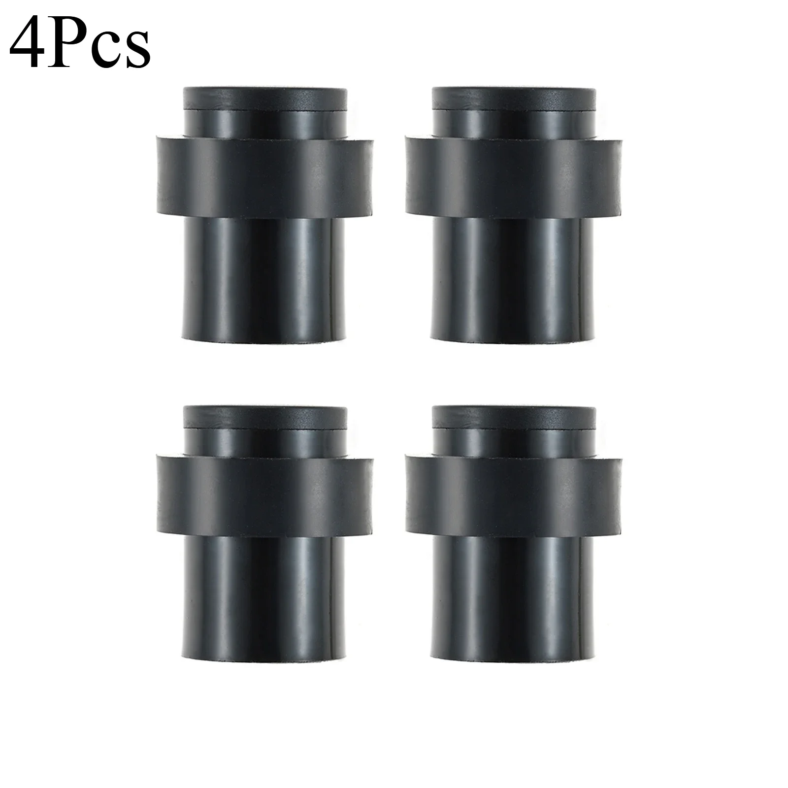 4Pcs Cylindrical Door Stopper Stainless Steel Floor Mount Door Stop Anti-Collision Protection for Home Office 50 x 32mm