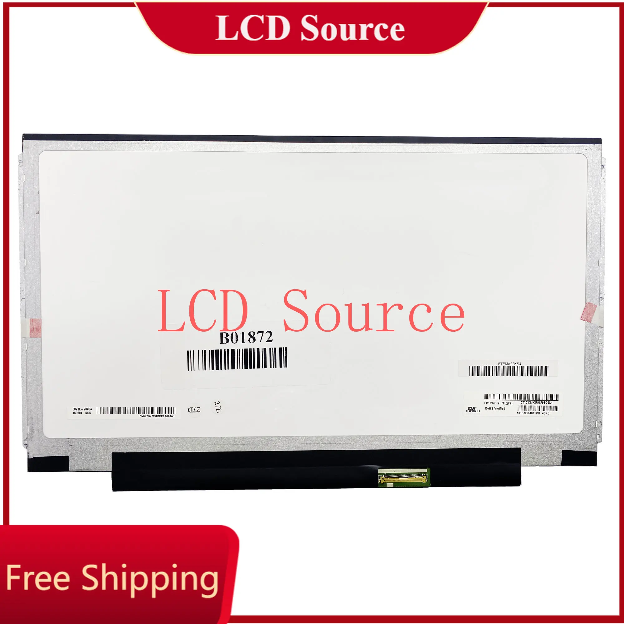Tlha Tlga 1366*768 Lvds 40 Pins Laptop Lcd Screen Lp133wh2 Tlf2 Tle1 Tlf1 Lp133wh2 Tlm1 Lp133wh2