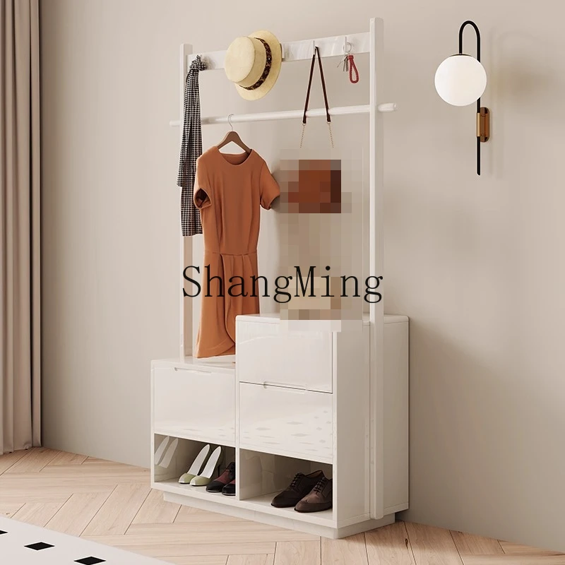 

ZYY solid wood coat rack, chest, integrated floor hanger, bedroom rack, clothes artifact