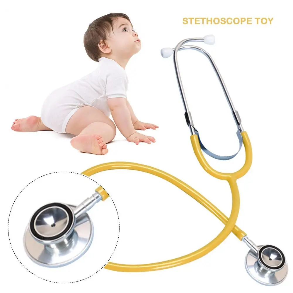 Nieuwe multi-color stethoscoop speelgoed DIY imitatie plastic stethoscoop accessoires rollenspel plastic plastic stethoscoop thuis