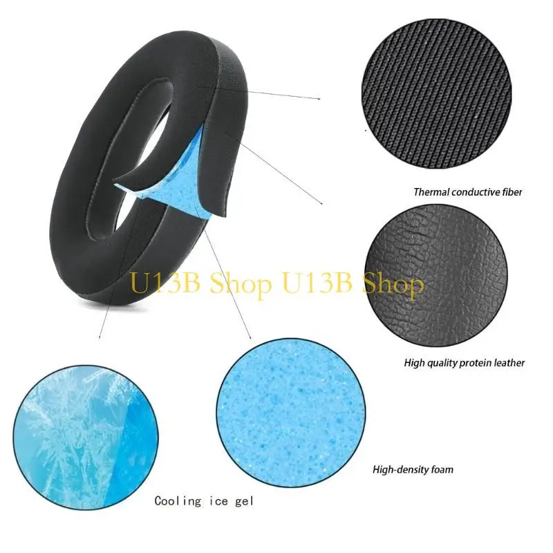 U13B Easy installation Ear Pad Quality Foam Offering Excellent Noise Isolation Ear Cushions for V3/V3X Gaming Headsets Earmuf