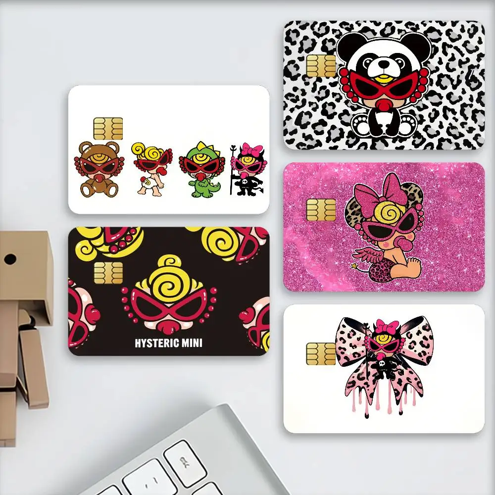 Fashion H-Hysteric-H M-MiniS Credit Card Stickers Skin For Bank Debit Decorative Protection Scratch-resistant Gift 4PCS