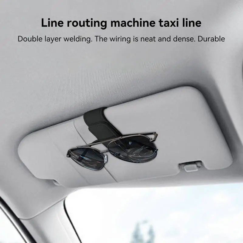 Sunglasses Visor Holder Eyeglass Hanger For Car Sun Visor Glasses Protective Case Car Visor Accessories For Different Size