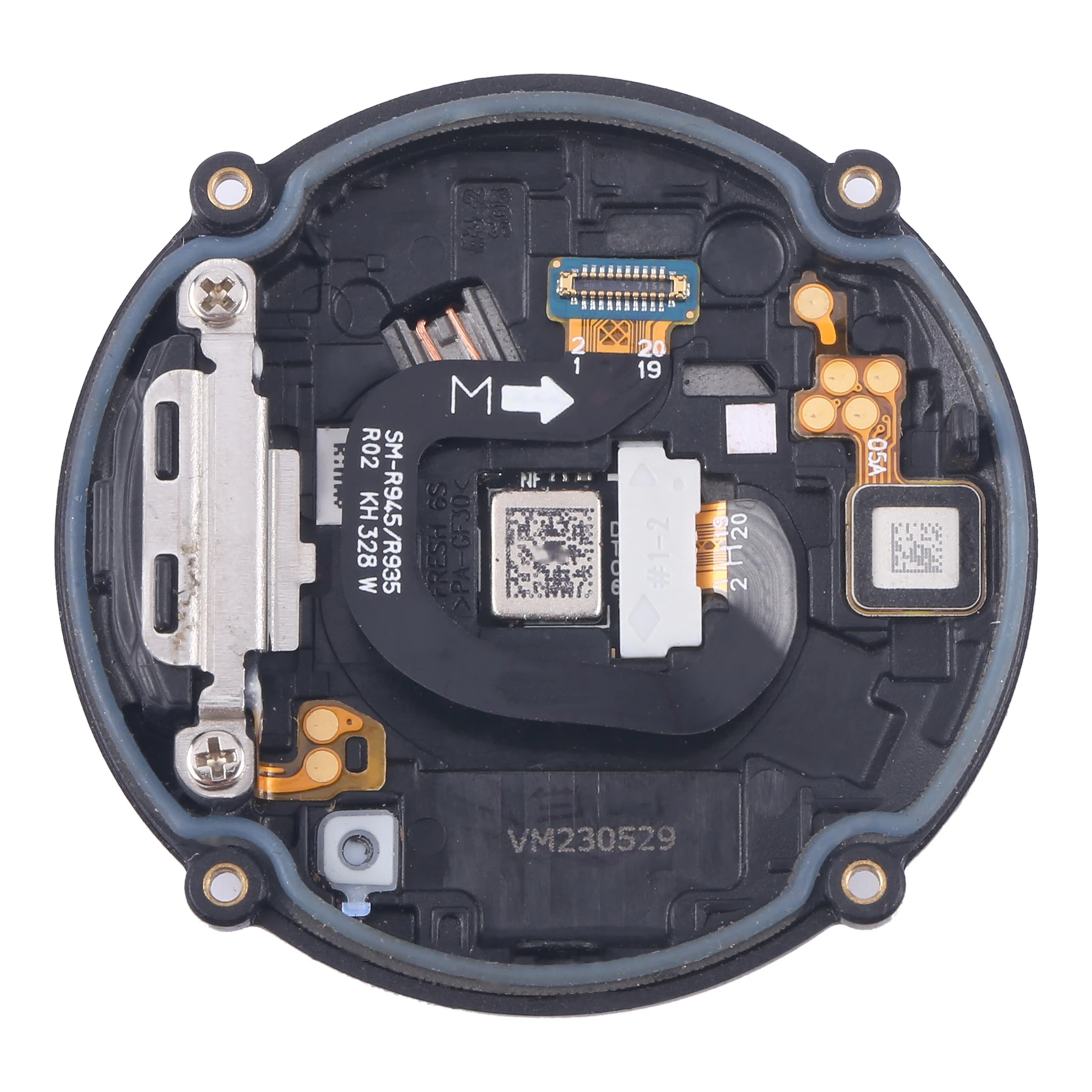 Bottom Cover Full Assembly For Samsung Galaxy Watch6 40mm SM-R930 R935 Back Cover +Heart Rate Sensor +Wireless Charging Module