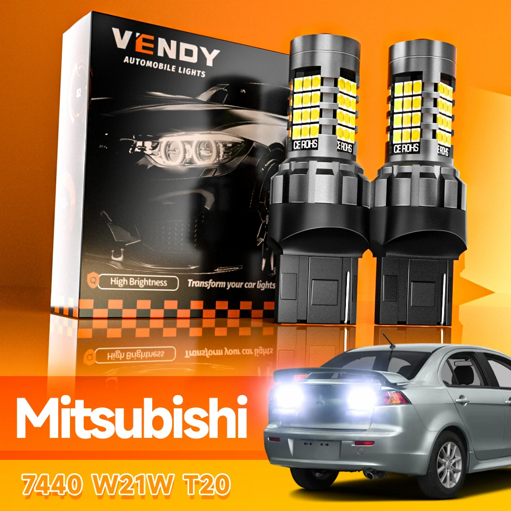

2pcs LED Reverse Light Blub Backup Lamp W21W 7440 T20 Canbus For Mitsubishi Galant Lancer Outlander i-MiEV Pajero V93 V73